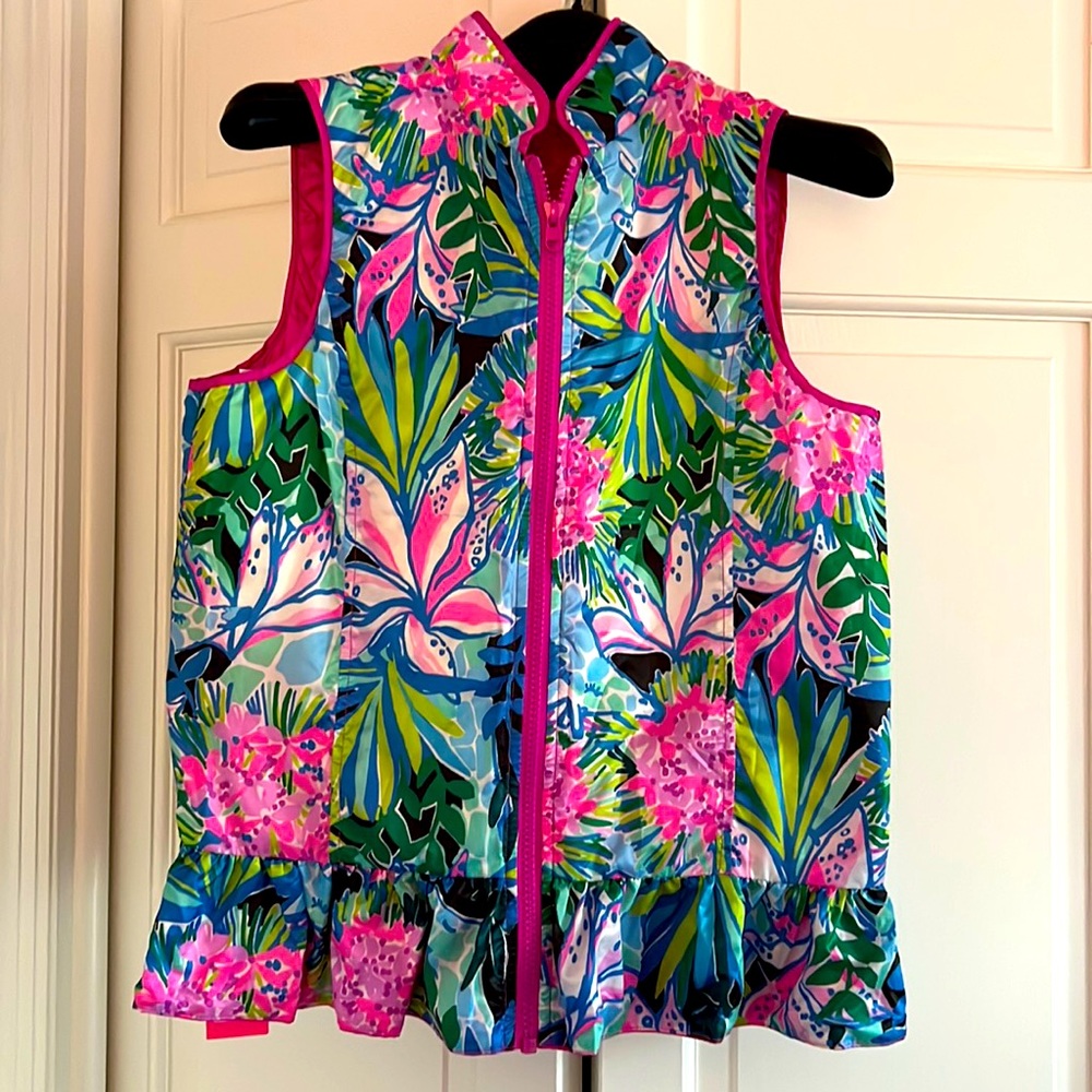 Lily Pulitzer Melanie Girl’s Reversible Vest sz XL!